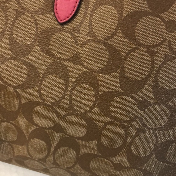 Coach #57842 Signature Drawnstring Carryall Shoulder Bag - Picture 13 of 13